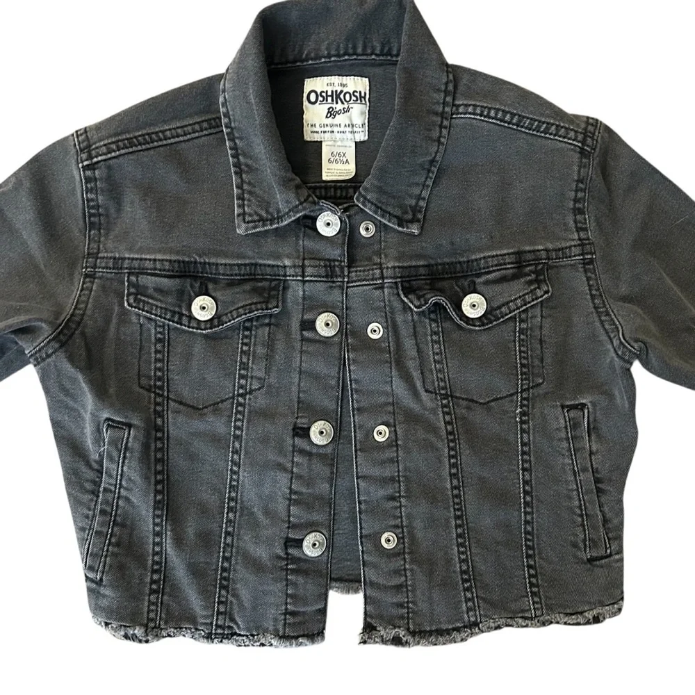 OshKosh Bigosh | Raw Hem Denim Jacket